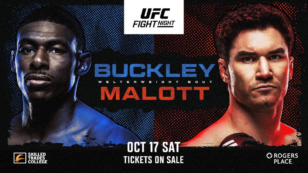 UFC Edmonton: Buckley vs. Malott Live Results