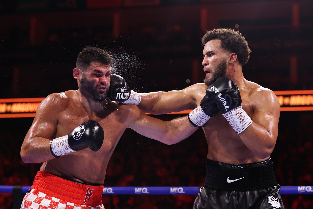 Moses Itauma dominated the early rounds against Filip Hrgovic (Getty)