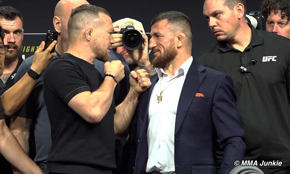 Petr Yan vs. Merab Dvalishvili, UFC 333 first press conference faceoff