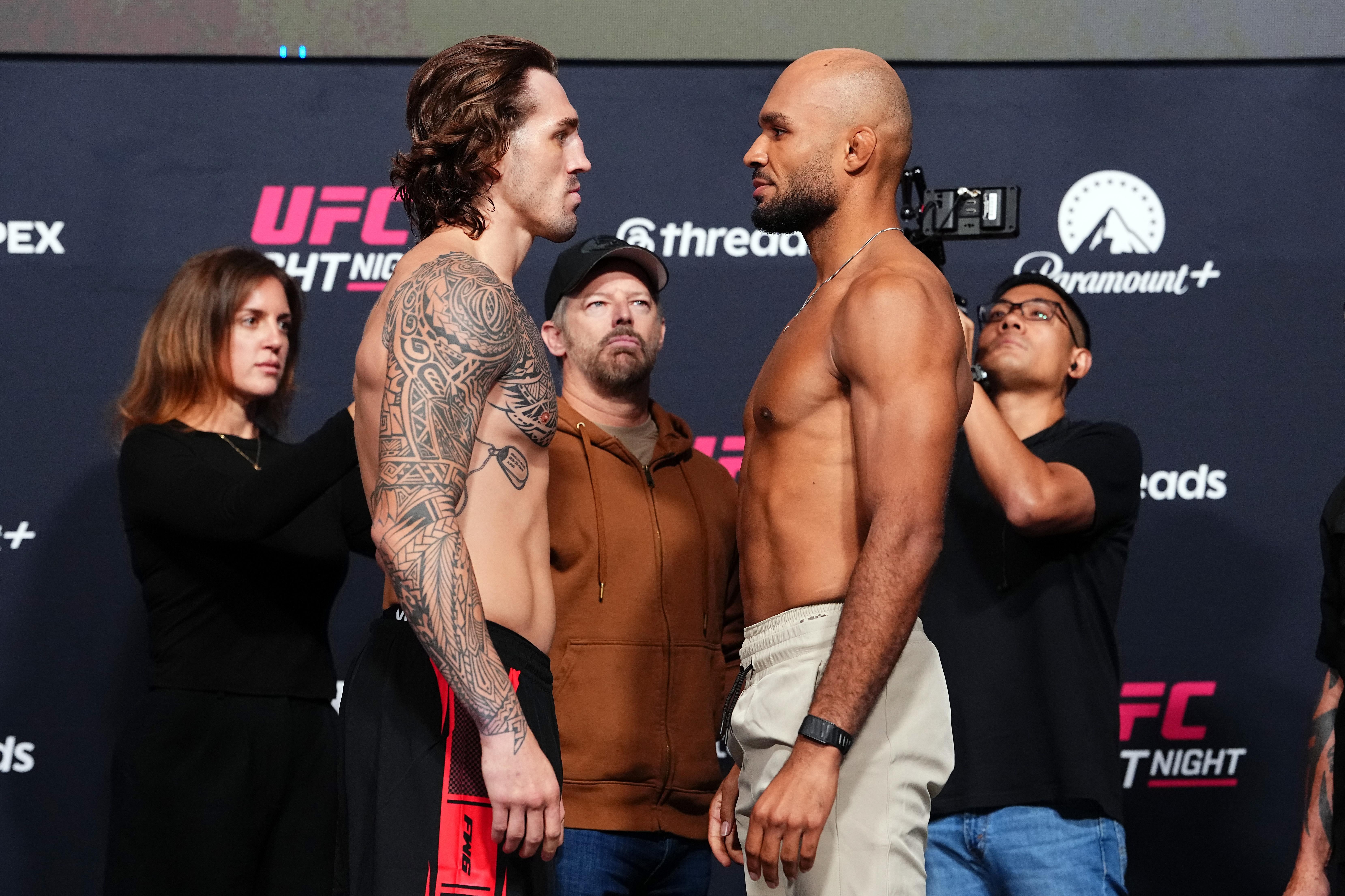 Brendan Allen and Christian Leroy Duncan at UFC Vegas 122