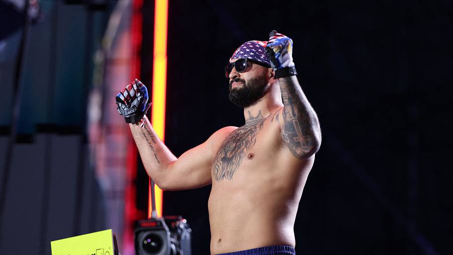 Josh Hokit at the UFC Freedom 250 weigh-ins.