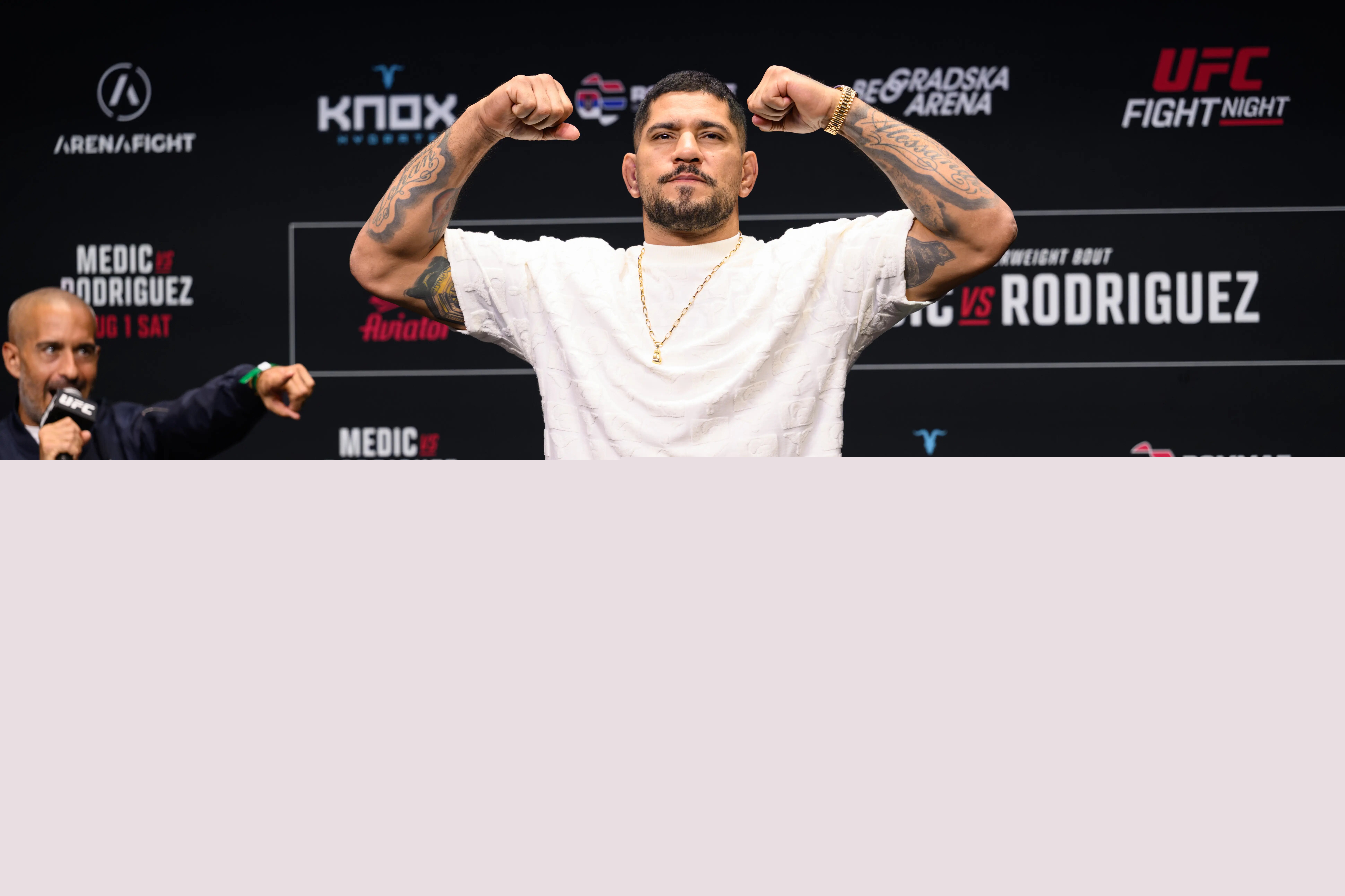 Alex Pereira at UFC Belgrade weigh-ins