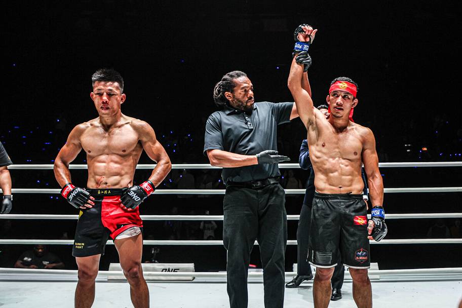 Akbar Abdullaev following his win over Kai Tang in ONE Championship.