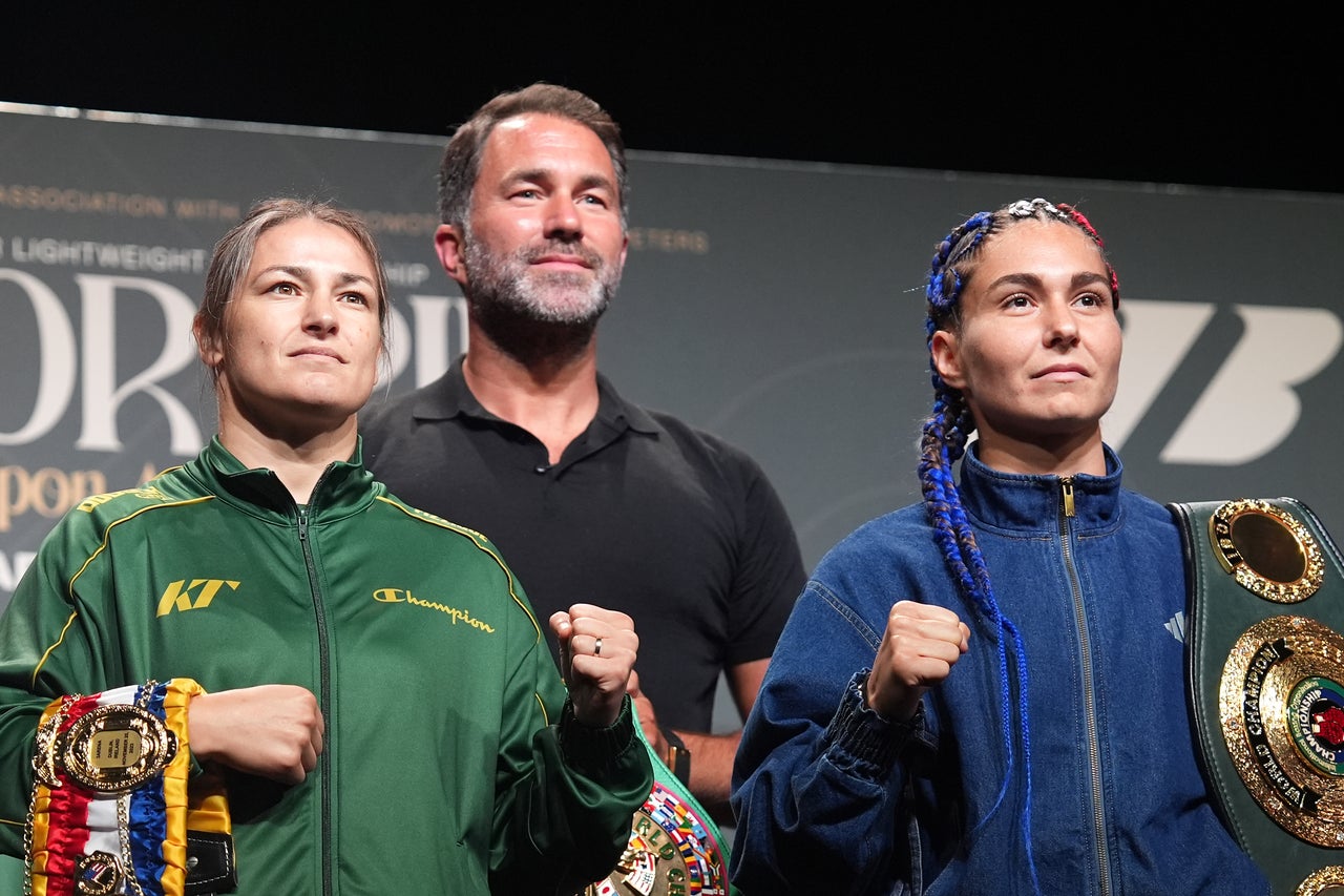 Katie Taylor will box the unbeaten Flora Pili (right) (PA)