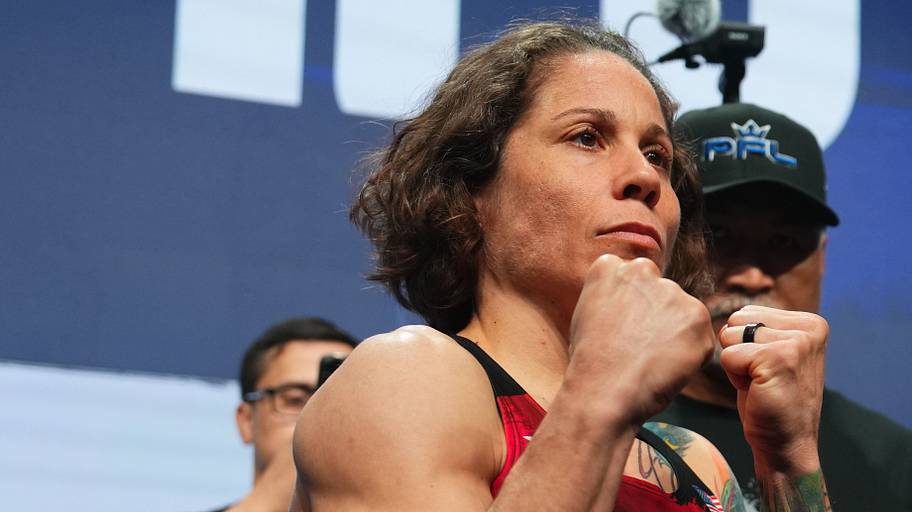 Liz Carmouche at PFL weigh-ins.
