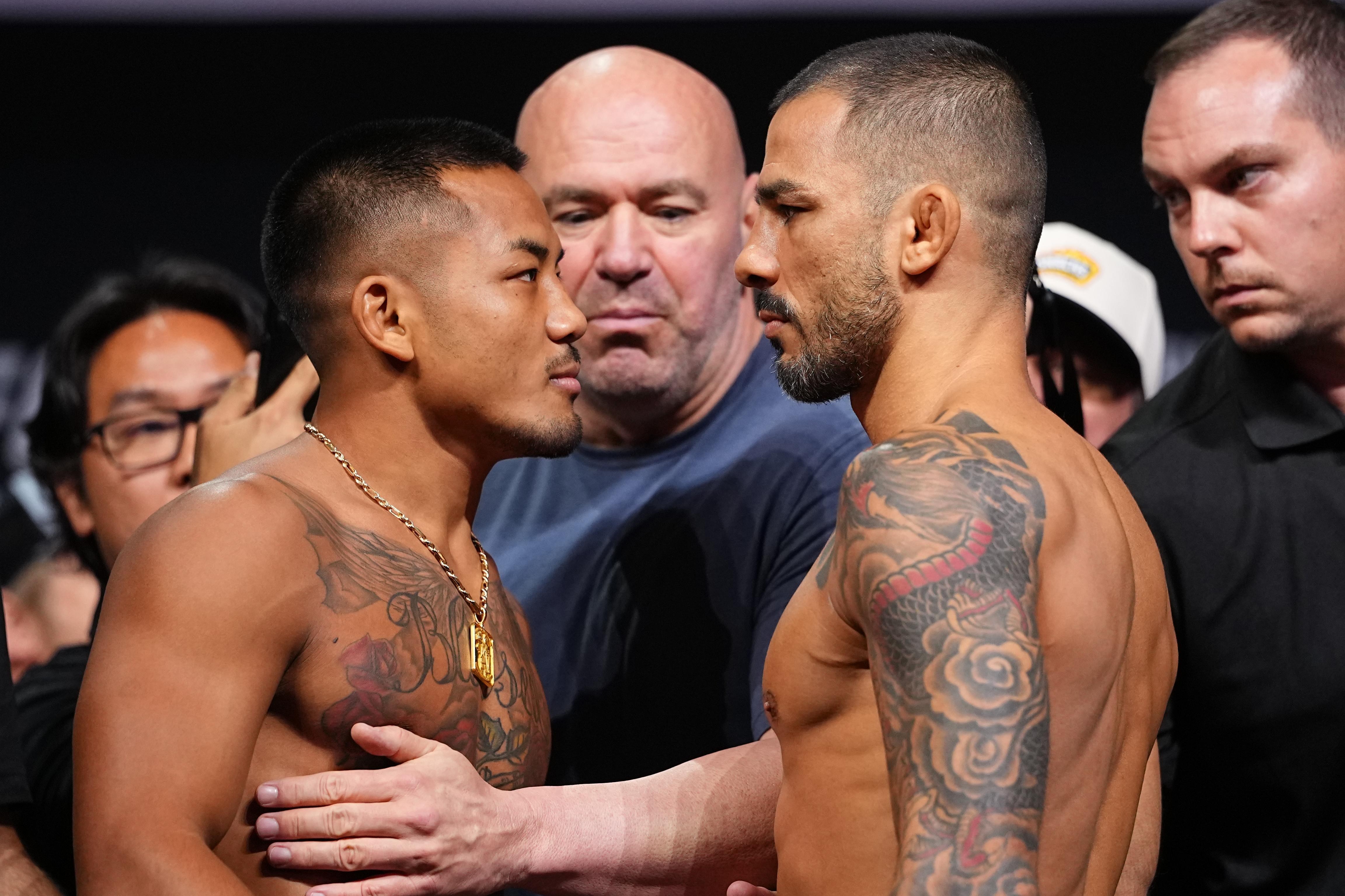 Joshua Van and Alexandre Pantoja at UFC 331