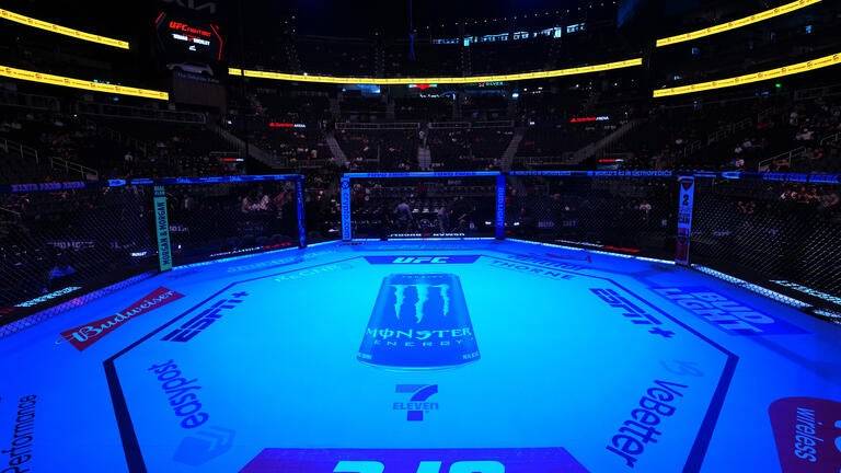 Empty UFC Octagon.