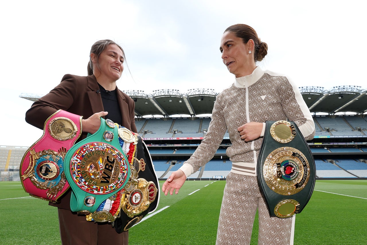 Katie Taylor (left) will fight Flora Pili at Croke Park (PA Wire)