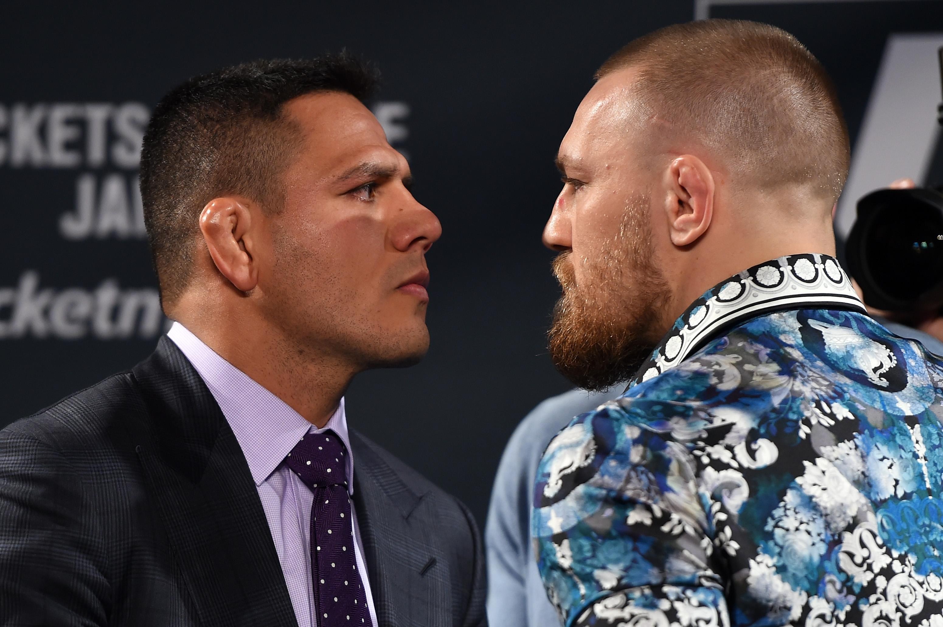 Rafael dos Anjos and Conor McGregor