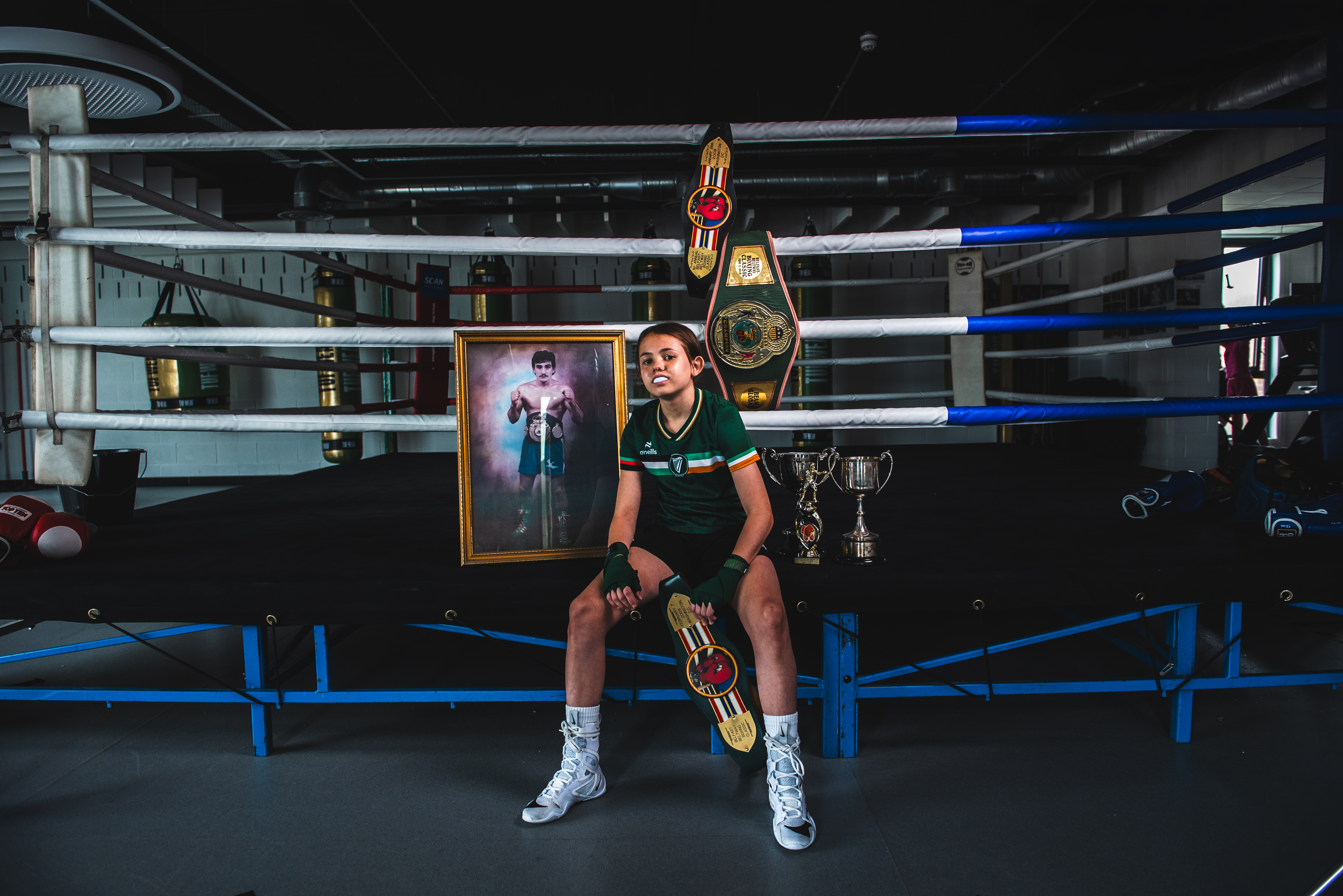 Jessica, age 12; Ardoyne Holycross Boxing Club, Belfast, Northern Ireland. (Jackson Morrow, Uncrowned)