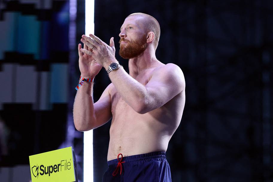 Bo Nickal during weigh-ins for the UFC Freedom 250 at The Ellipse.