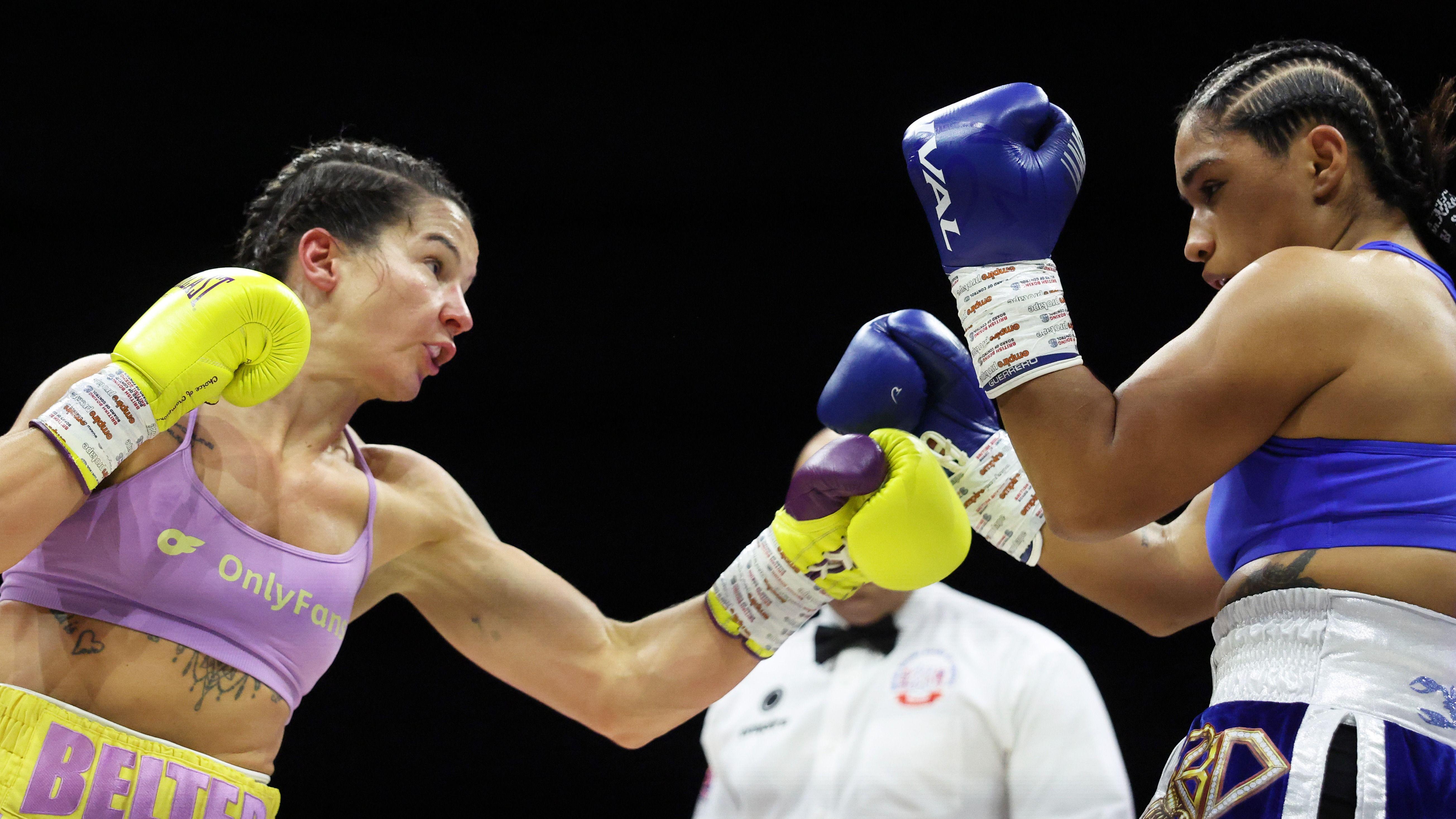 Terri Harper trades blows with Miranda Reyes
