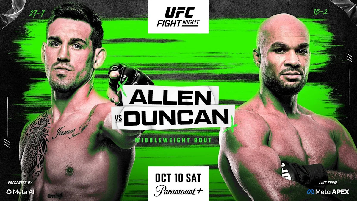 LIVE UFC Fight Night: Allen vs. Duncan Results & Highlights