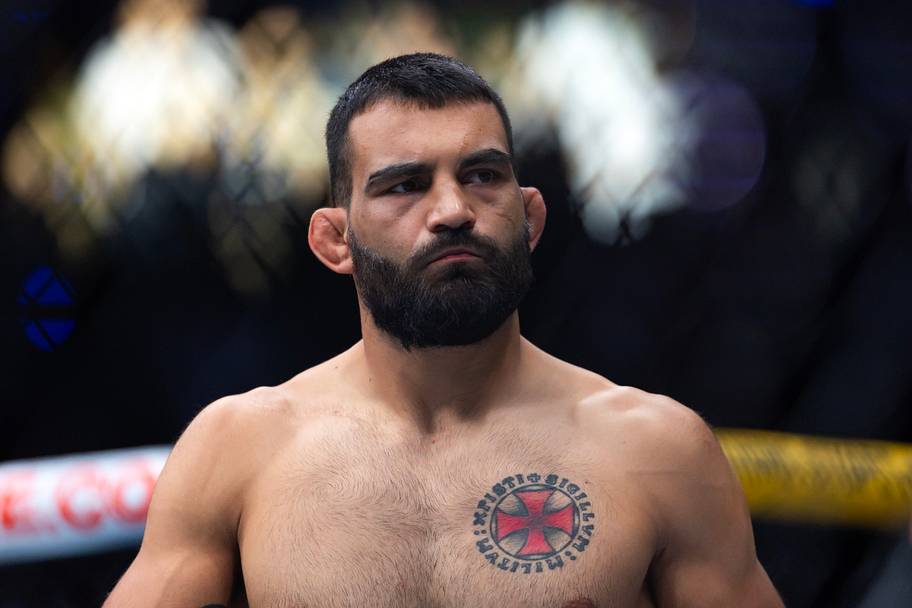 Benoit Saint-Denis during UFC 329 at T-Mobile Arena.