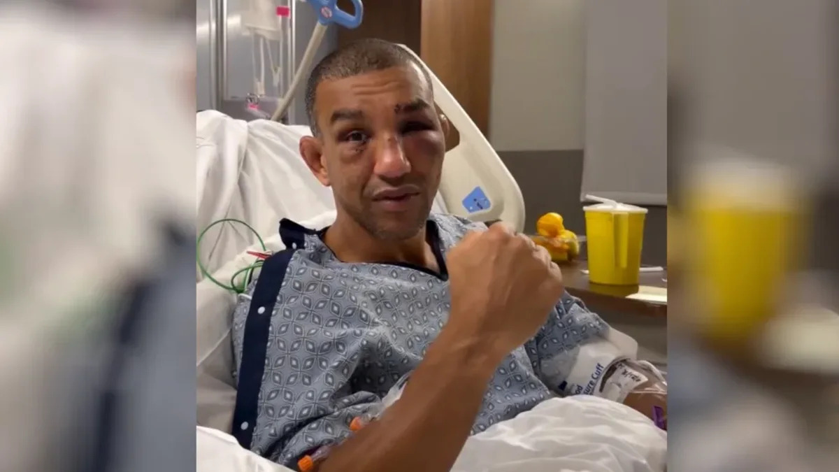Raoni Barcelos shares an update from his hospital bed